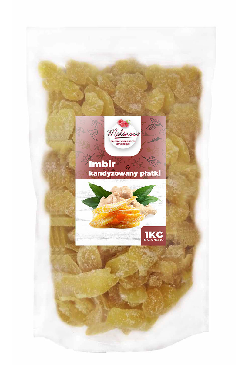 Imbir kandyzowany płatki 1 kg