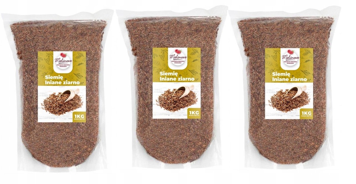 Zestaw Siemię lniane 3x1kg
