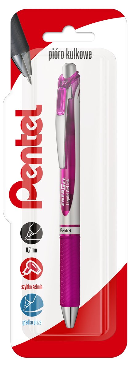 PENTEL, pióro kulkowe 0,7 mm energel bl77 magenta 1 szt.