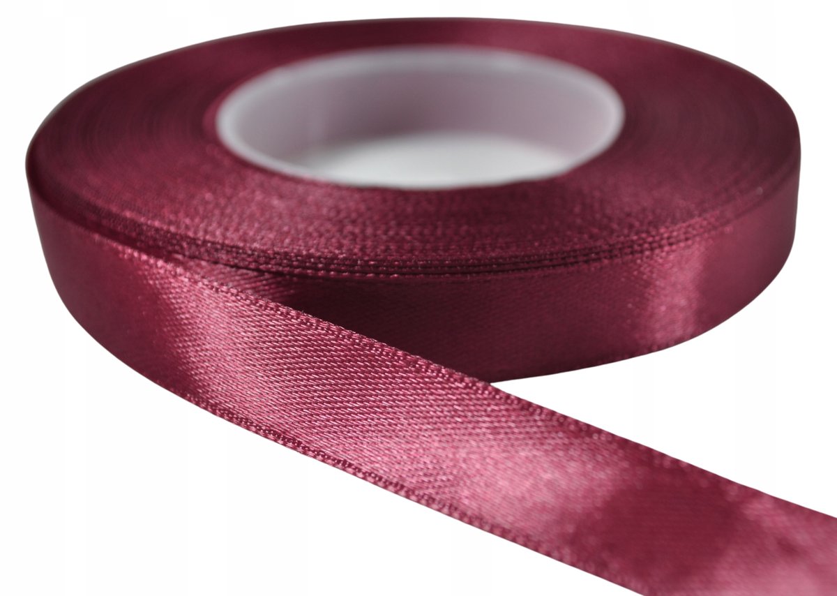 Wstążka satynowa TASIEMKA 32mb x12mm BORDO WS31