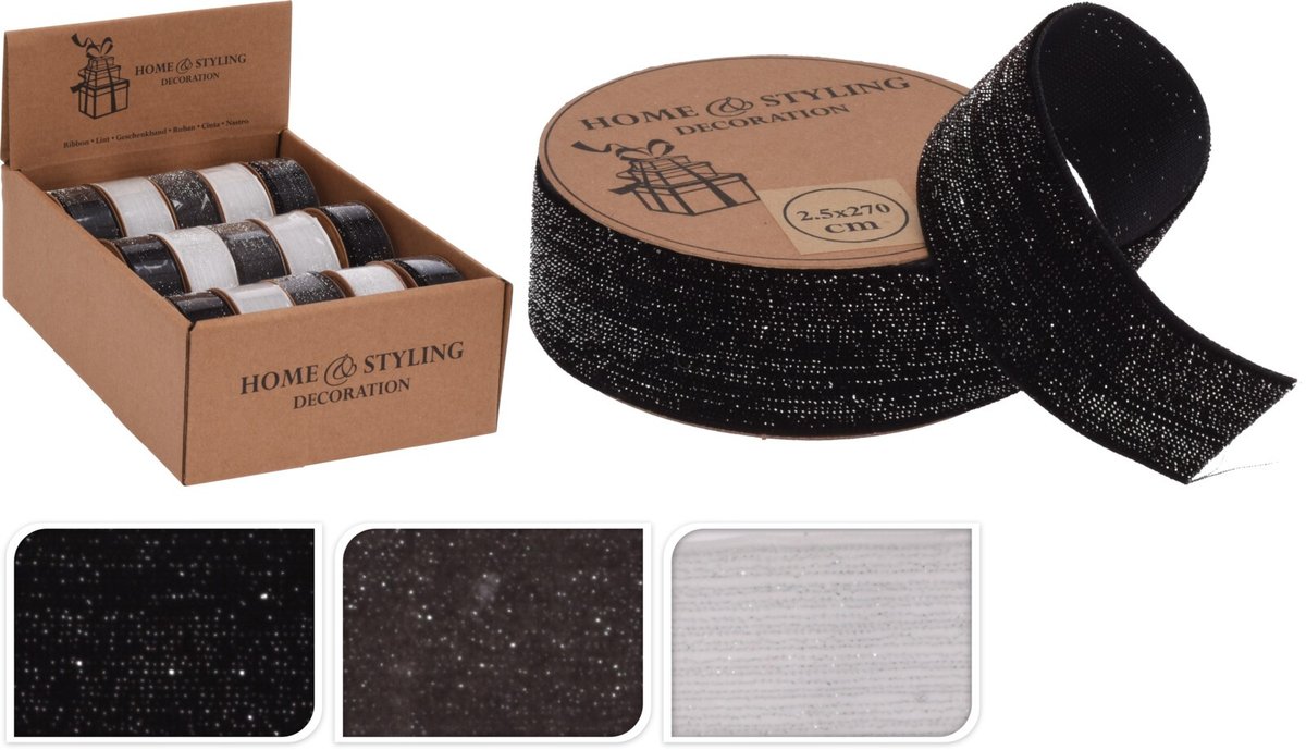 Wstążka 2,5X270Cm Aksamitny Błyszczący