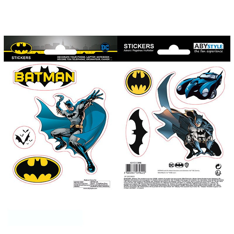 Naklejki Dc Comics - 16X11Cm/ 2 Arkusze - Batman And Logo