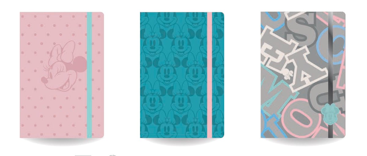 Patio Notes A5 z gumką Disney fashion Minnie Mouse linia 80 kartek