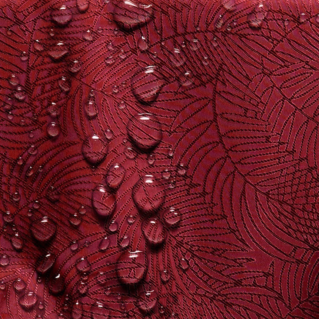 OBRUS GAIA BORDOWY TŁOCZONY ROŚLINNY 80X80 AMELIAHOME - TCLOTH/AH/GAIA/HMD/CLARET/80X80