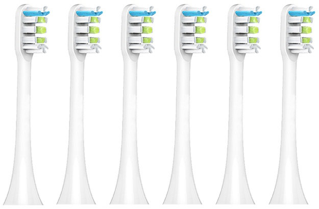 6x Końcówki do Soocas X1/X3/X3U/X5 - biała