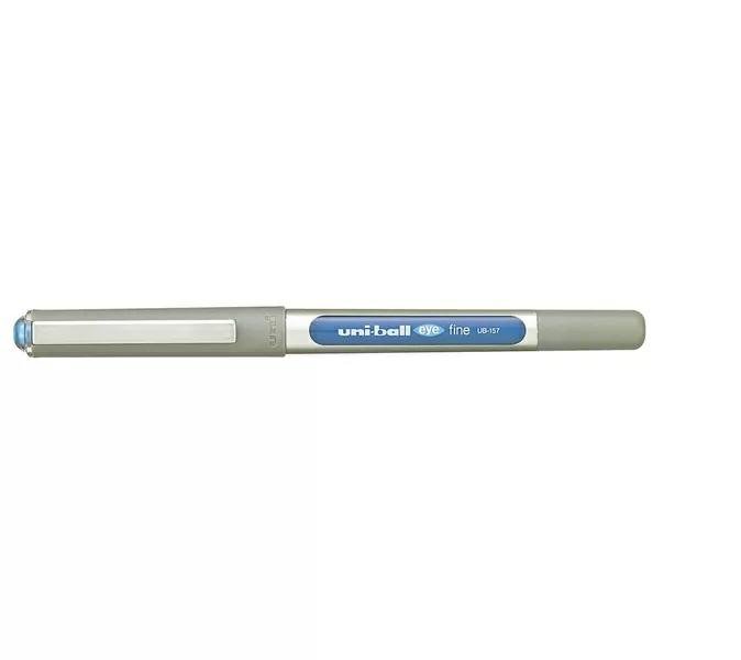 Mitsubishi Pencil Uni-ball pióro kulkowe, grubość linii: ok. 0,4 mm, kolor atramentu: czarny, jasnoniebieski F802009