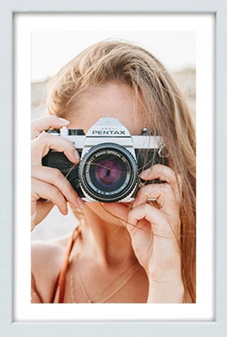 Ramka na zdjęcia 28x35 cm Ramki 35x28 drewniana biała