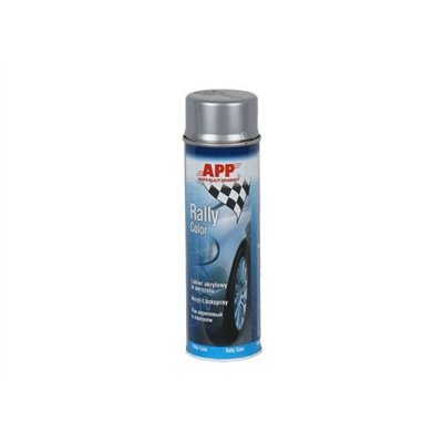APP RALLY COLOR SPRAY 500ML LAKIER AKRYLOWY SREBRNY DO FELG