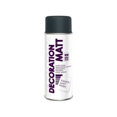 Lakier dekoracyjny matowy DecoColor 400ml grafit