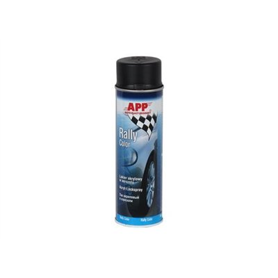 APP Rally Color Spray 500ml czarny mat - lakier akrylowy