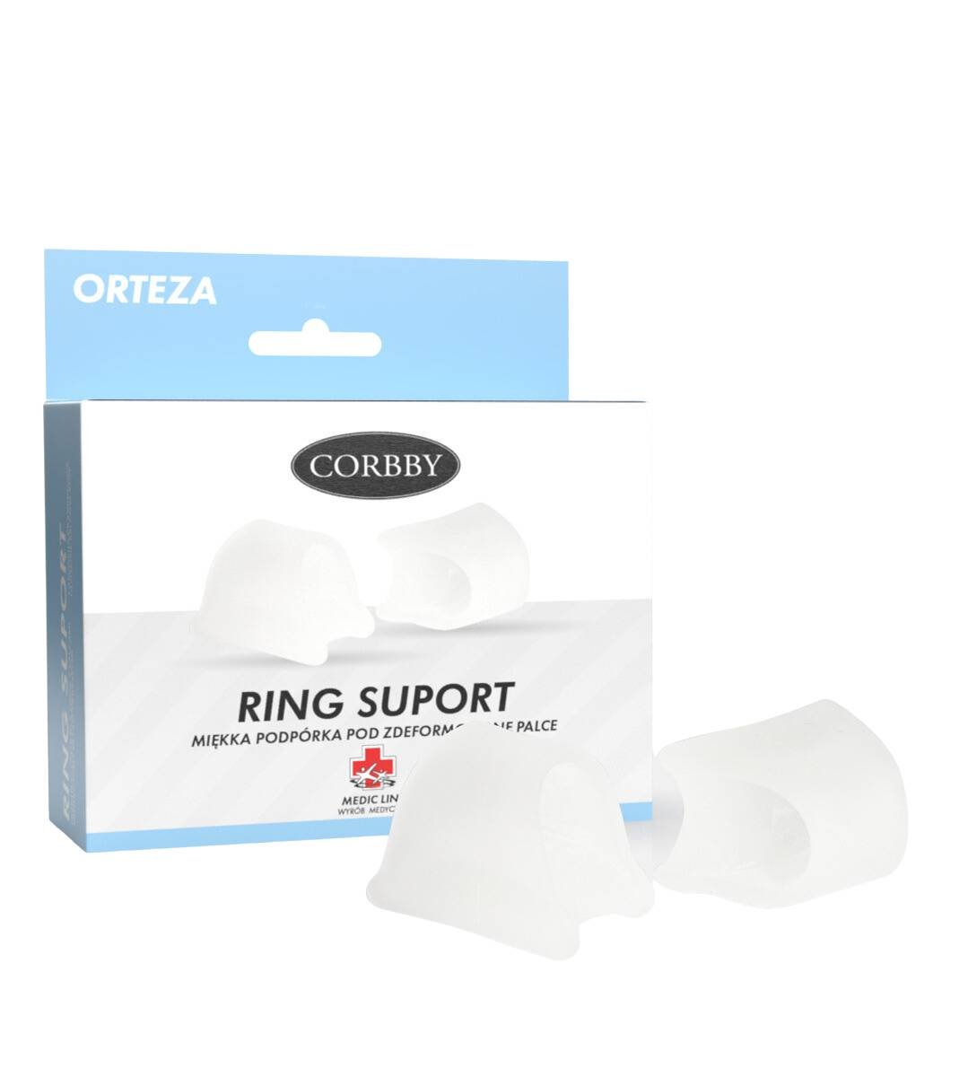 Ring suport podpórka pod zdeformowane palce corbby