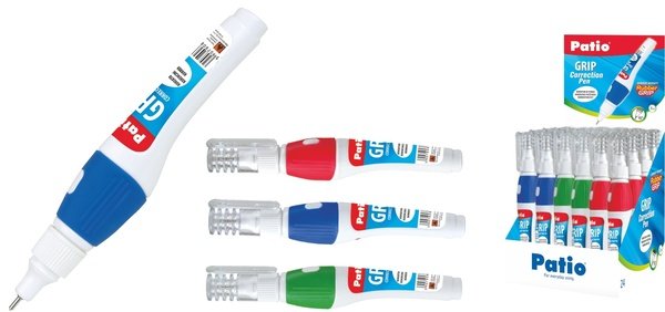 KOREKTOR W DŁUGOPISIE GRIP MET. KOŃC. 7ML, PATIO