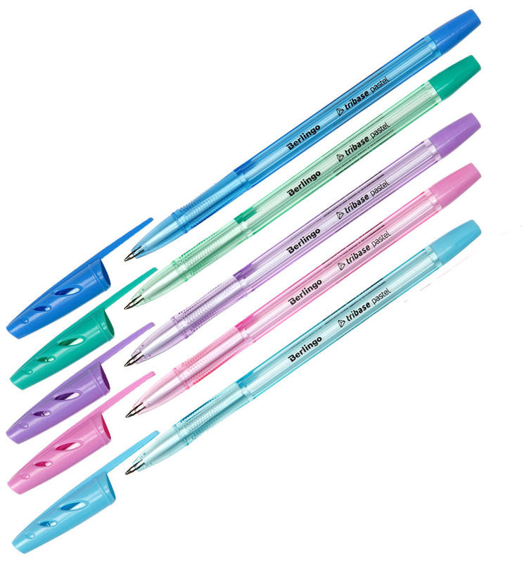 Berlingo Długopis Kulkowy Tribase Pastel 0,7mm Niebieski 265897 265897