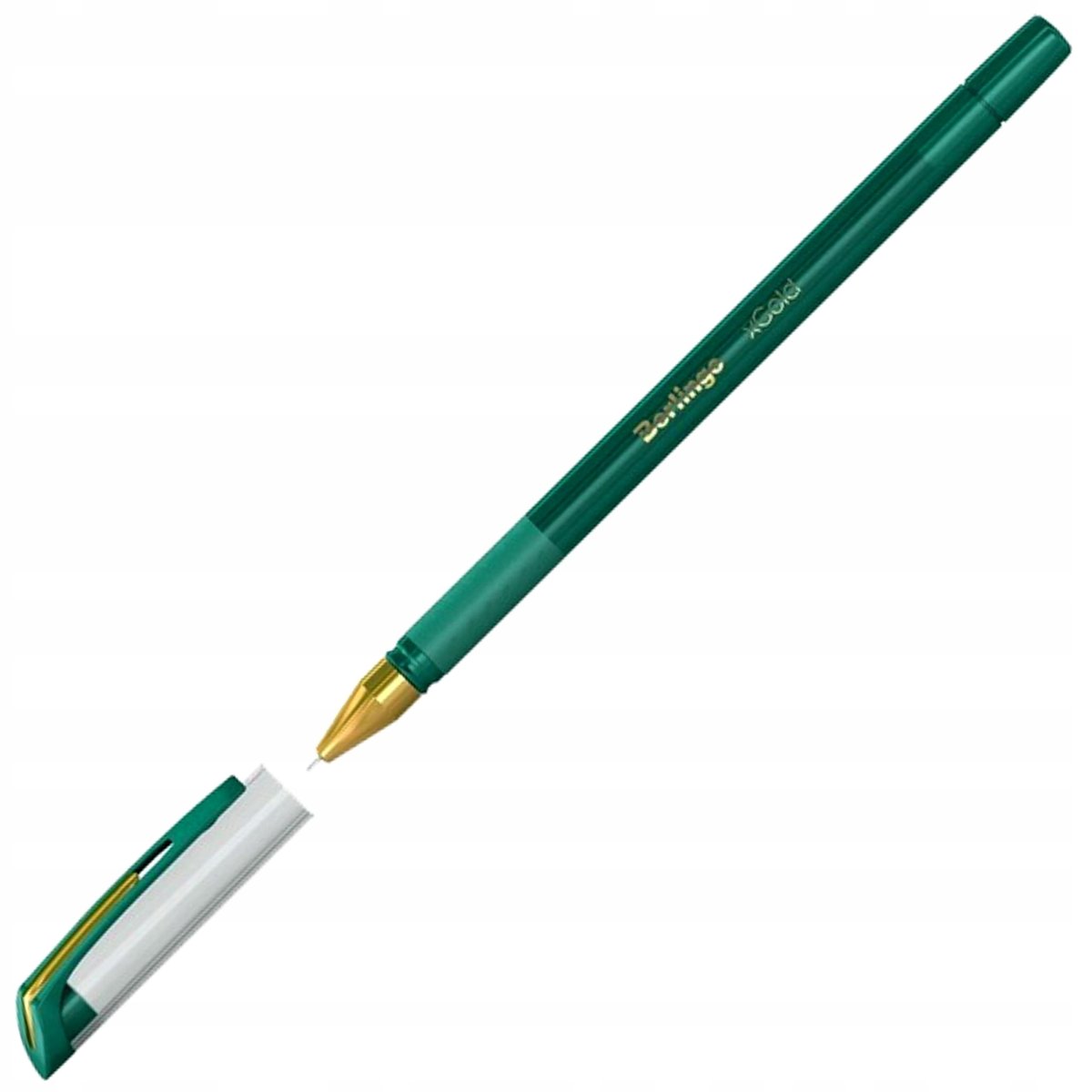 DŁUGOPIS XGOLD GRIP, IGŁA, 0, 7MM, ZIELONY, BERLINGO