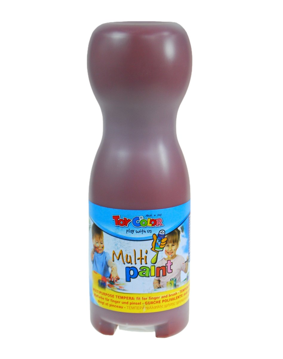 Farba do malowania palcami Toy Color 1000ml brązowa
