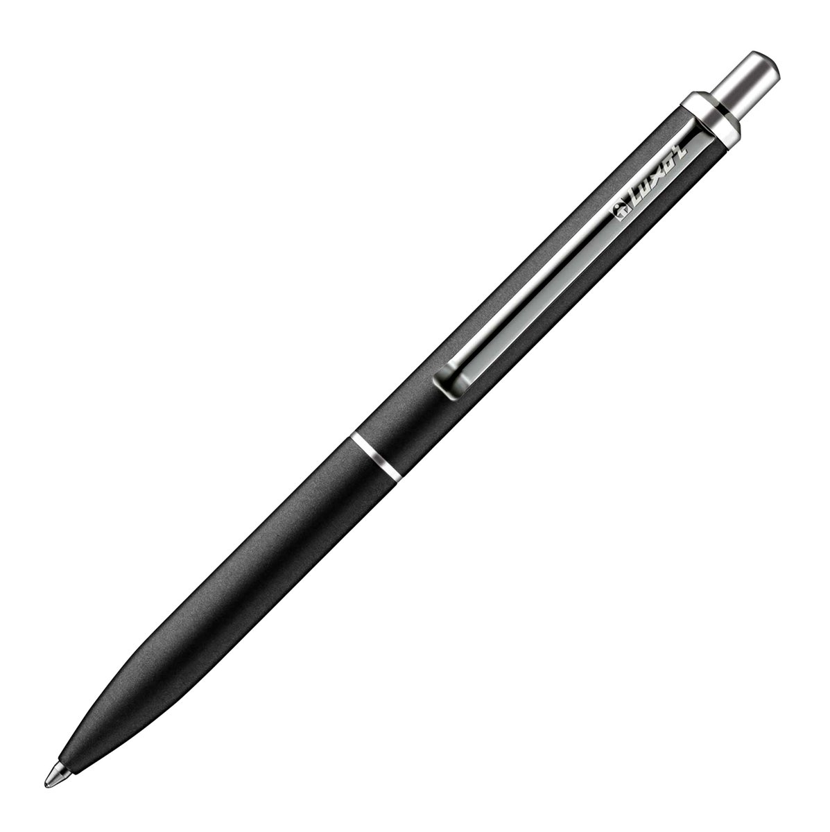 Długopis metalowy Rega czarny chromowany Luxor 10 szt.