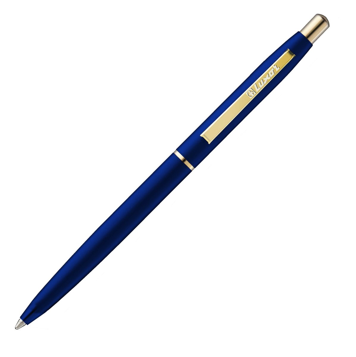 Długopis metalowy Sterling niebieski pozłacany Luxor 10 szt.