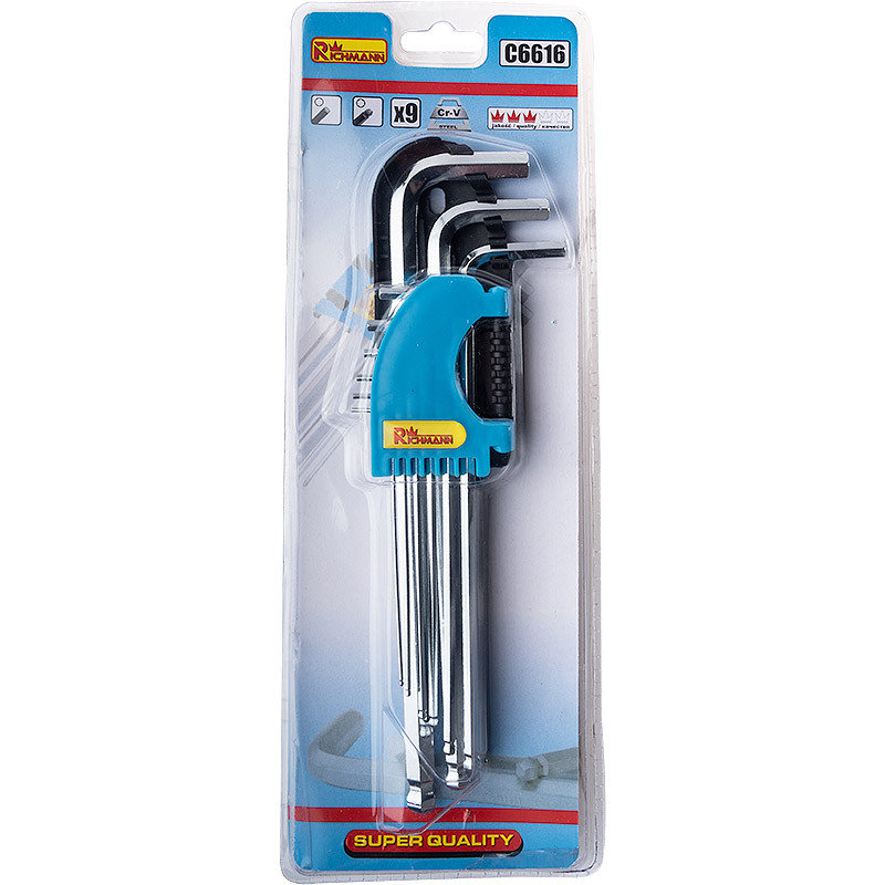 Corona Klucze Imbusowe C6616 Długie 1,5-10 mm