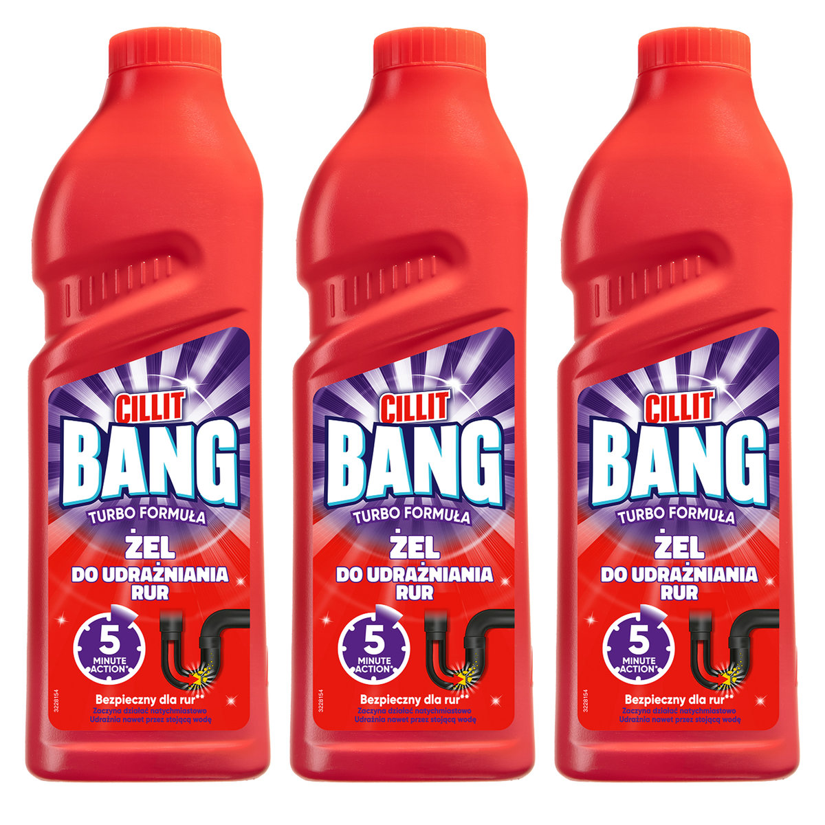 Cillit Bang Żel do udrażniania rur z turbo formułą x3