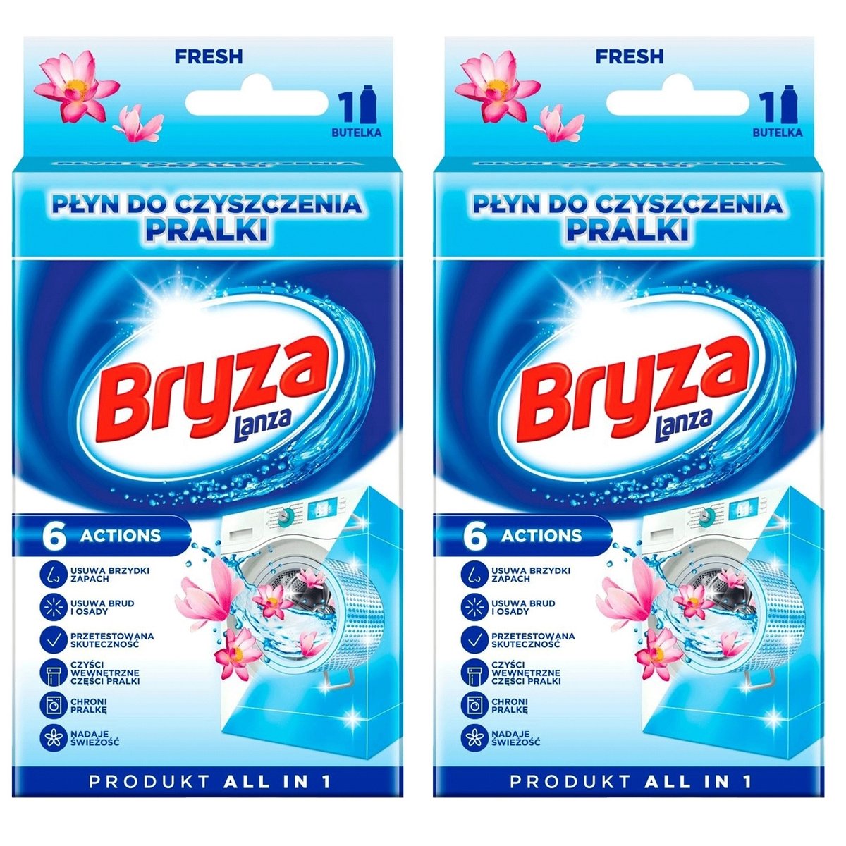 Zestaw Bryza Lanza Płyn do Czyszczenia Pralki 2*250ML
