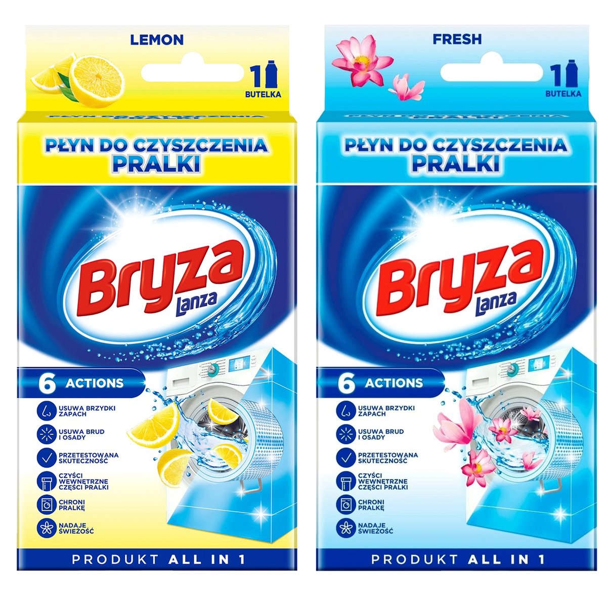 Zestaw Bryza Lanza Płyn do czyszczenia pralki 500 ml