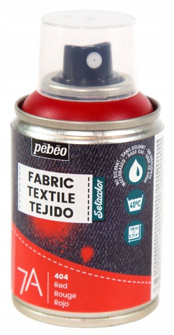7A SPRAY FARBA DO TKANIN 100ML - RED