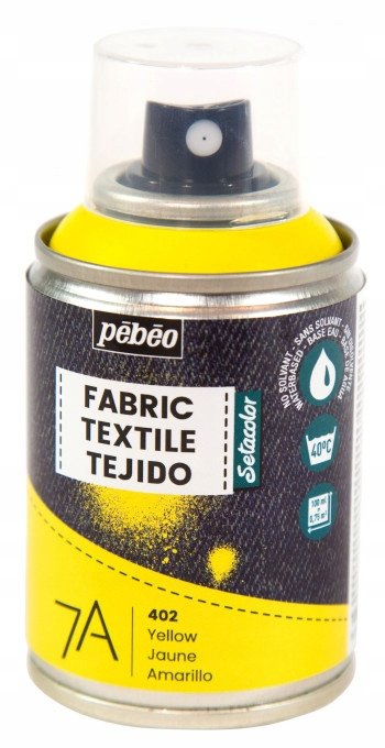 7A SPRAY FARBA DO TKANIN 100ML - YELLOW