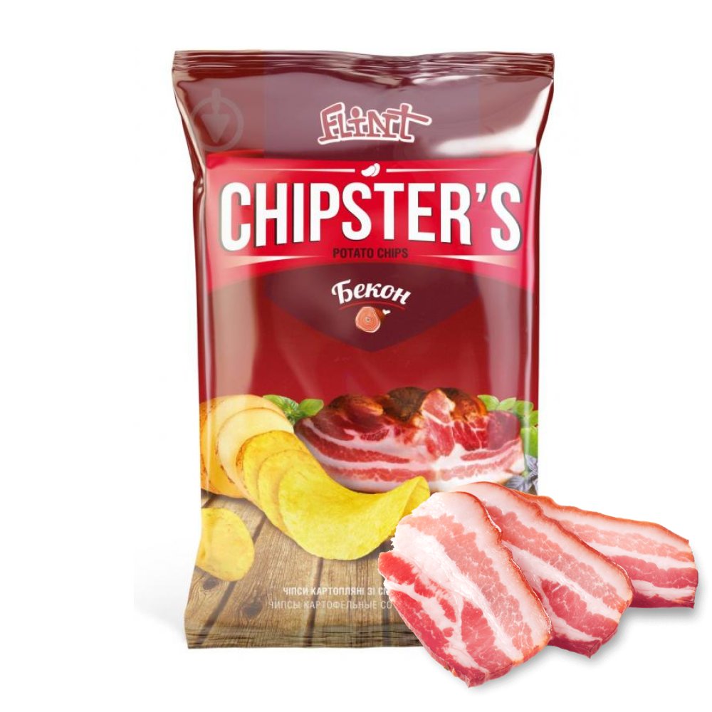 Chipsy o smaku boczku Chipsters, 60g
