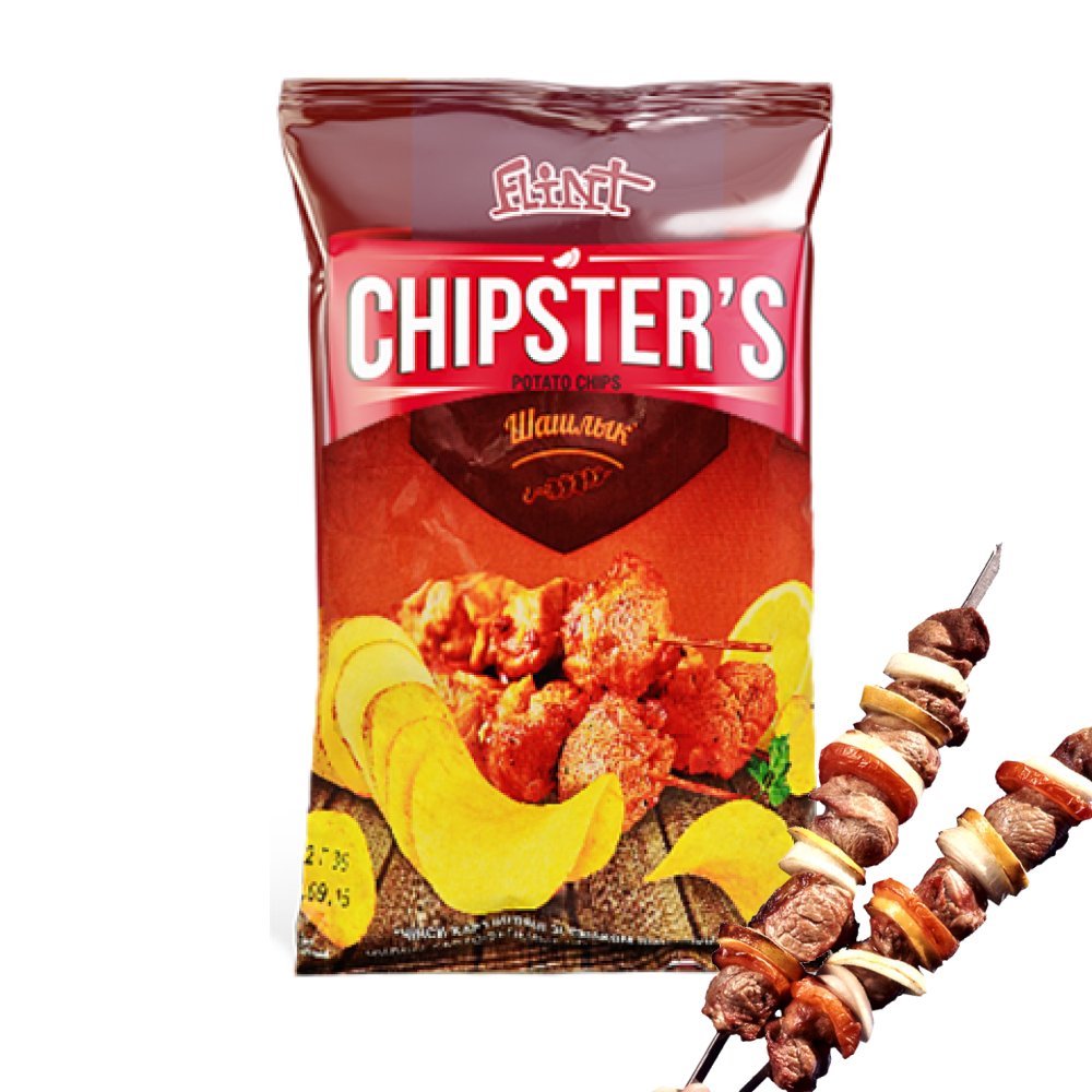 Chipsy o smaku szaszłyka Chipsters, 60g