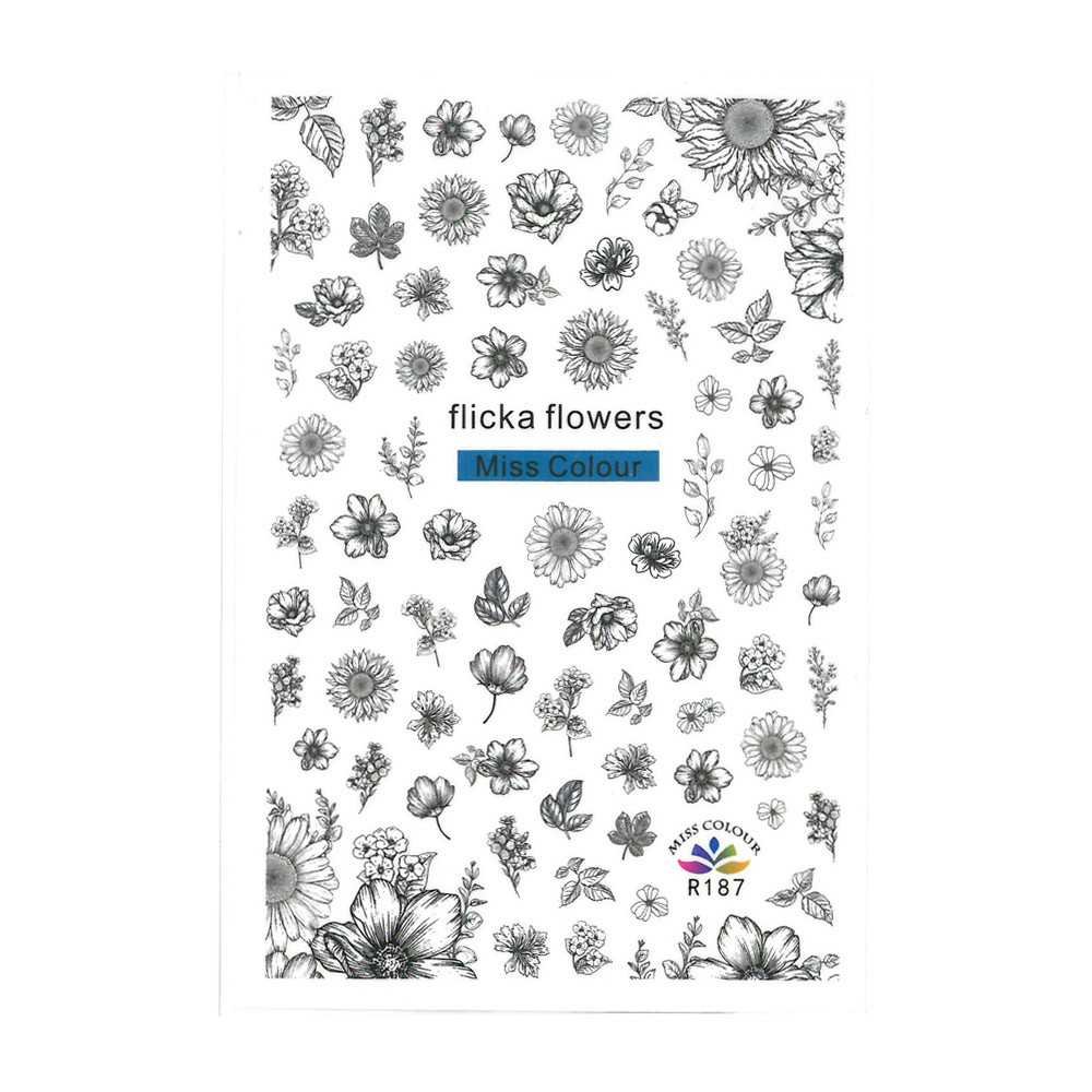 Naklejki do paznokci cienkie Nr R187