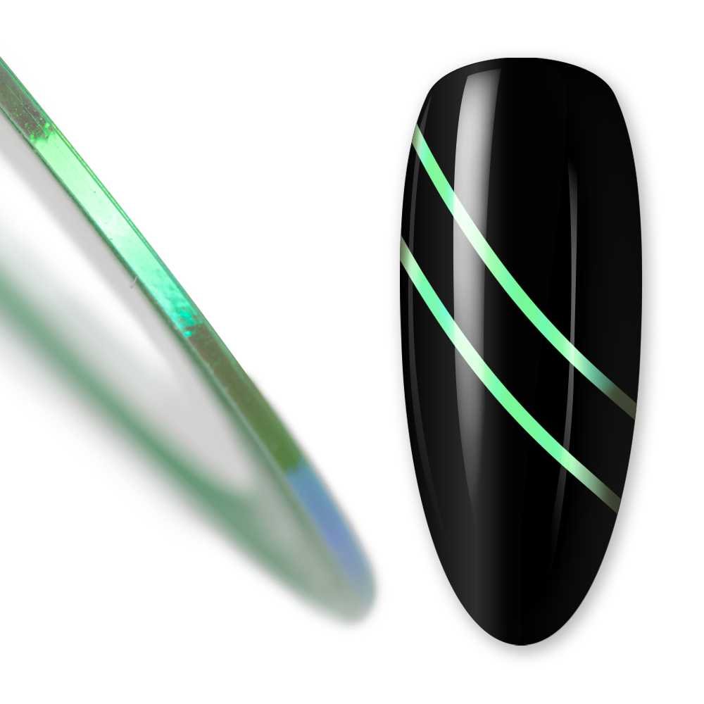 Nitka tasiemka do zdobień krążek light green Nr 12