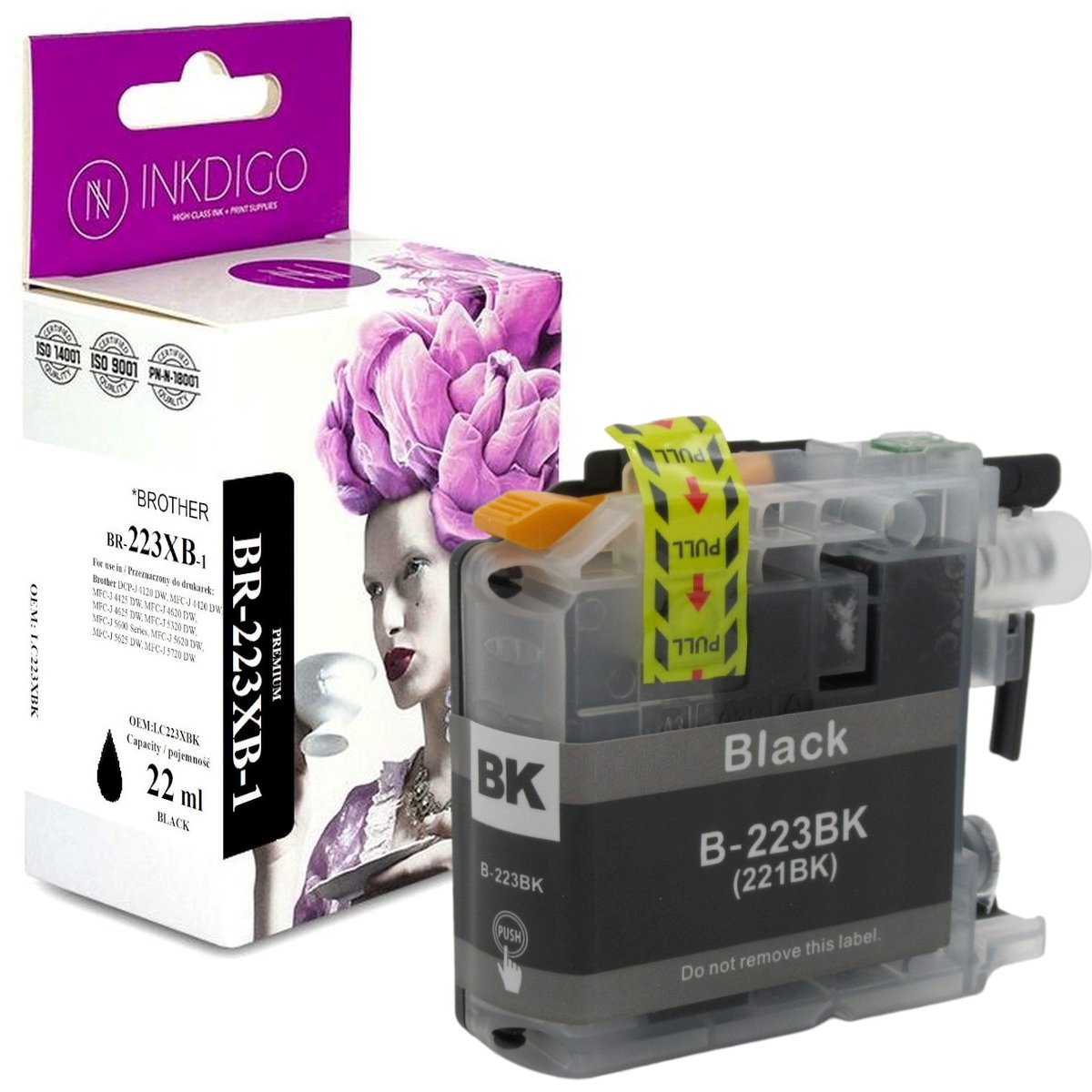 Tusz do Brother DCP-J 4120 MFC-J 1140 MFC-J 680 BLACK zgodny z LC223BK