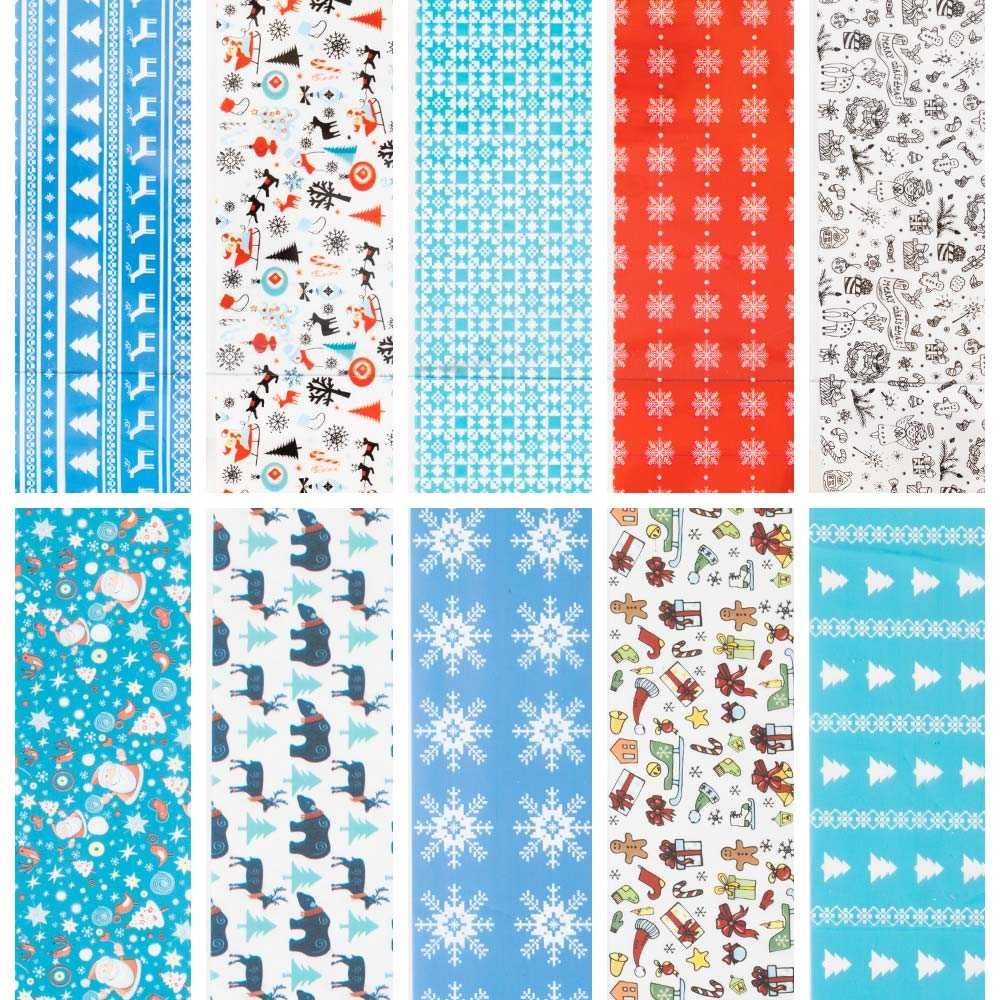 Folie transferowe Christmas 10 sztuk po 100 cm 12-04