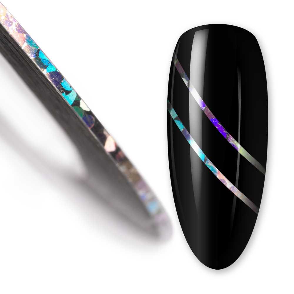 Nitka tasiemka do zdobień krążek laser silver Nr 7