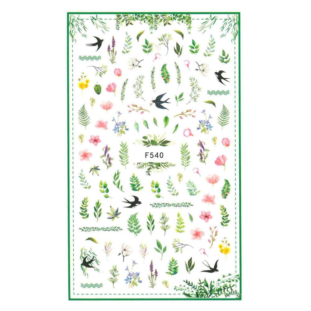 Naklejki do paznokci cienkie samoprzylepne Nr F540