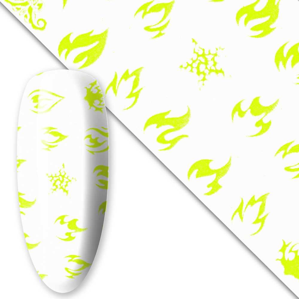 top Folia transferowa Luminous Flames 100 cm świecąca w UV Nr 2