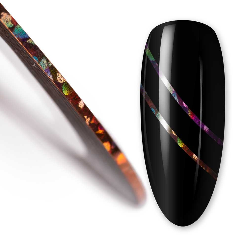 Nitka tasiemka do zdobień krążek laser bronze Nr 8