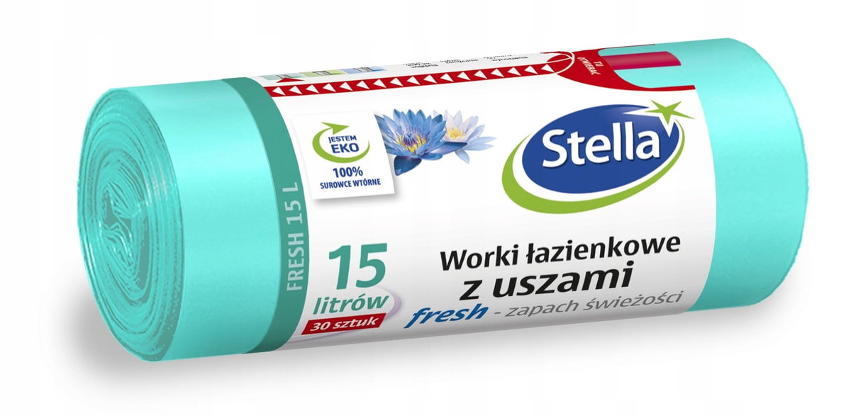 Stella Worki Na Śmieci Z Uszami 15L Łazienkowe