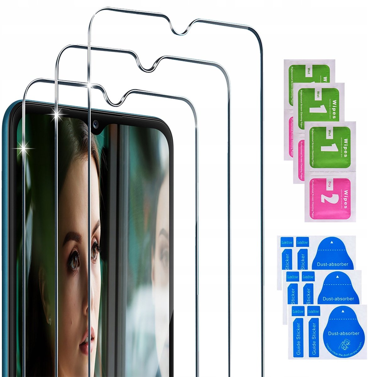 3x SZKŁO HARTOWANE SZYBKA do Samsung Galaxy A14 5G