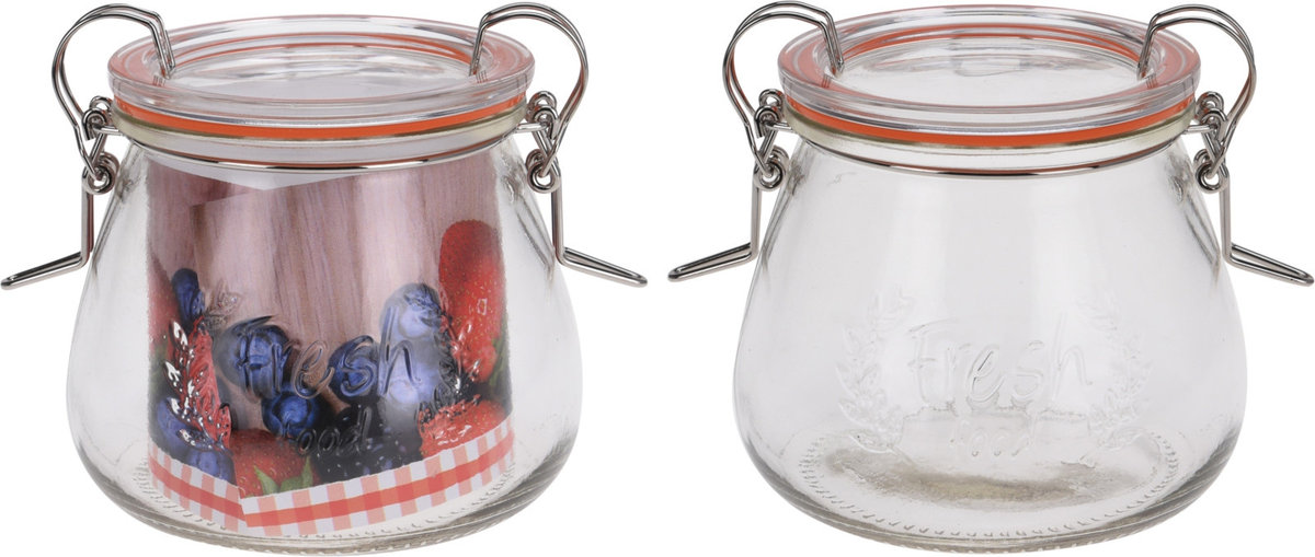 Słoik / pojemnik szklany z uszczelką WECK 400 ml 124256
