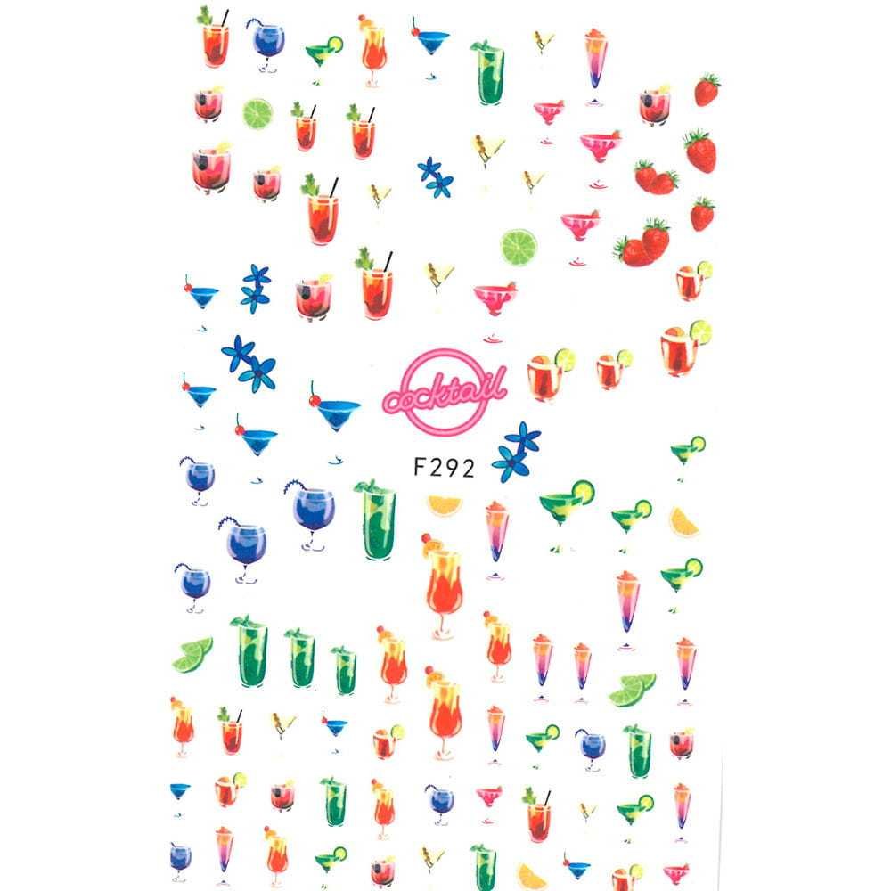 Allepaznokcie Naklejki do paznokci cienkie samoprzylepne Miss Colour Nr F292