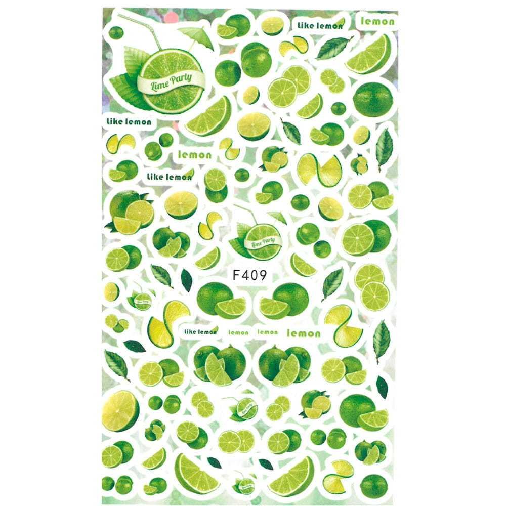 Naklejki do paznokci samoprzylepne LIMONKI F409 5903764410809