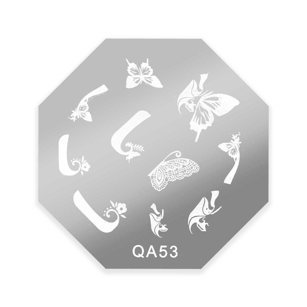Allepaznokcie Blaszka do stempli ze wzorkami qa Nr 53
