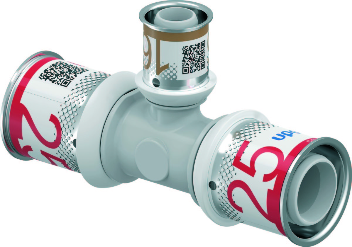 Uponor S-Press PLUS trójnik redukcyjny PPSU 25-16-25