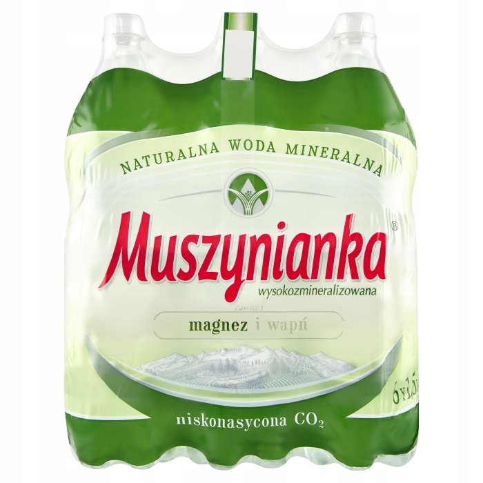 Muszynianka Woda mineralna wysokozmineralizowana 6 x 1,5L