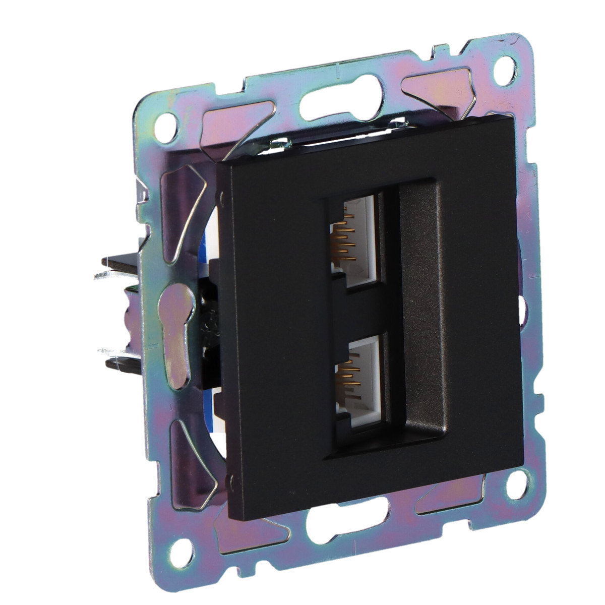 Onnline Gniazdo RJ45/RJ11, czarne, GAMA