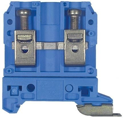 Złączka szynowa gwintowanana ZG-G25/TS35, niebieska