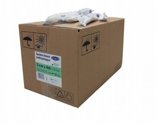 BIOMAR Opaska dziana podtrzymująca-4m x 5 cm 200 szt. Opaska dziana podtrzymująca BIOM-OPASKA4x5