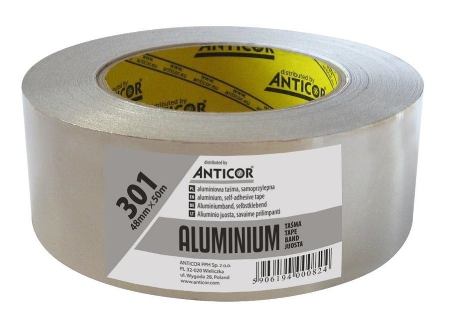Taśma aluminiowa Aluminio 301, 48 mm x 50