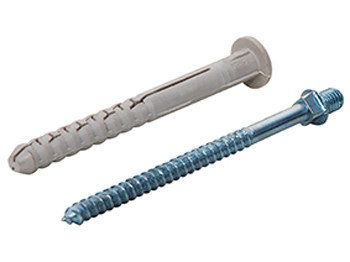 Wavin Wkręt M8x200, dwugwintowy z kołkiem rozporowym, Kanion PVC